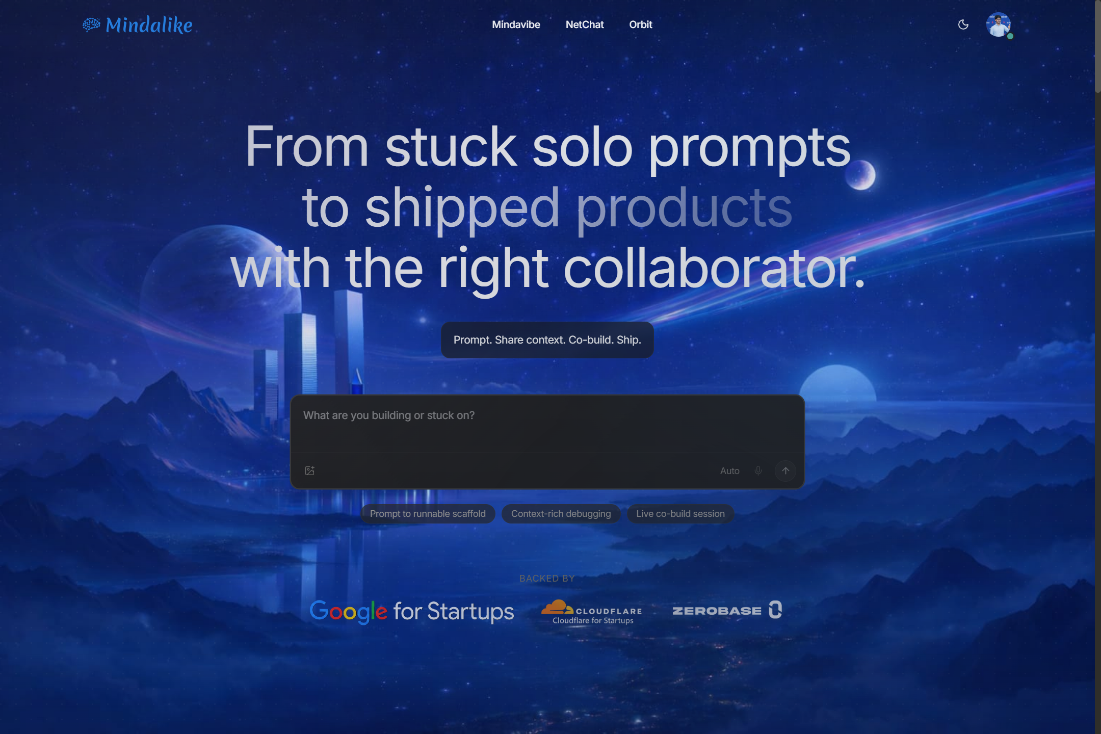 Mindavibe IDE screenshot